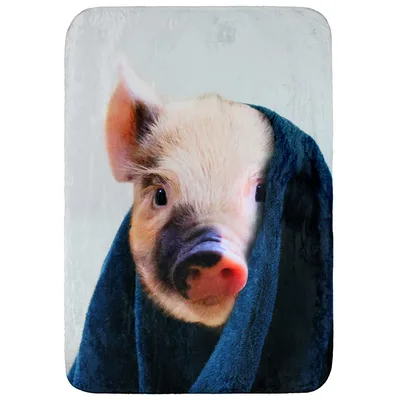 Pig Wrapped Blanket: Cozy Farm Animal Design for Cuddling
