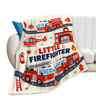 Fire Truck Blanket for Your Little Firefighter