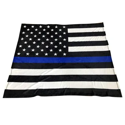 Thin Blue Line Flag Blanket: Support for Law Enforcement