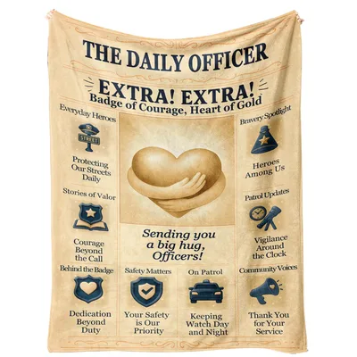Police Officer Appreciation Blanket: The Daily Officer Tribute