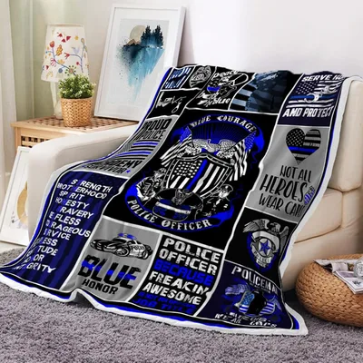 Police Officer Blue Line Blanket: A Tribute to Courage and Service