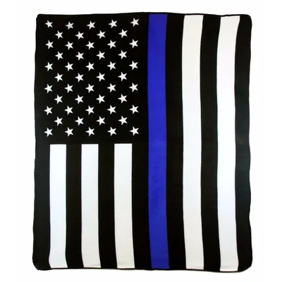 Thin Blue Line American Blanket: Support for Law Enforcement