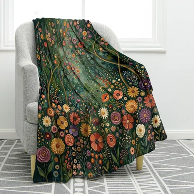 Wildflower Garden Blanket for Nature Lovers