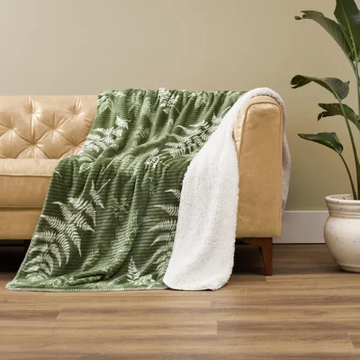 Fern Botanical Leaves Blanket for Nature Lovers