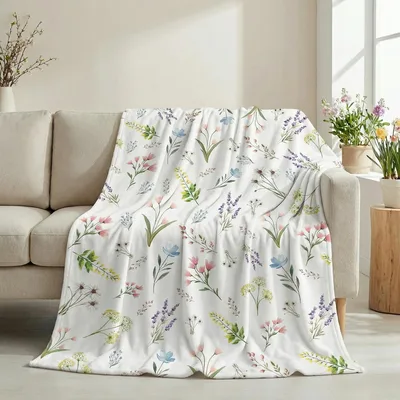 Spring Floral Blanket