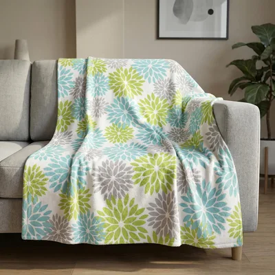 Dahlia Pinnata Floral Pattern Blanket No. 2