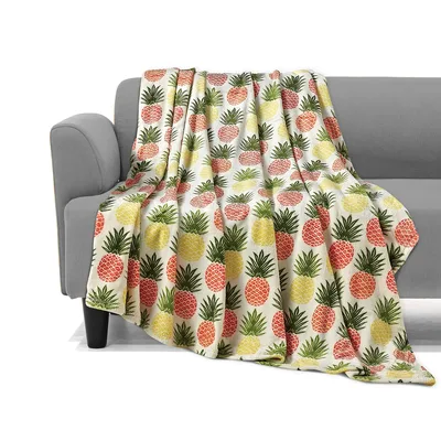 Pineapple Tropical Pattern Blanket for Fruit Lovers and Cozy Days