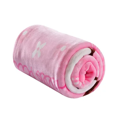 Pink Flowers and Butterflies Blanket No. 2: Soft Floral Fleece Design
