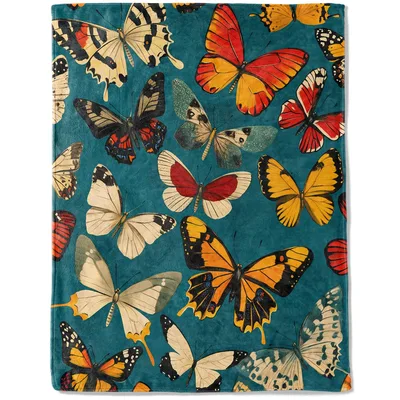 Colorful Butterfly Pattern Blanket No. 2