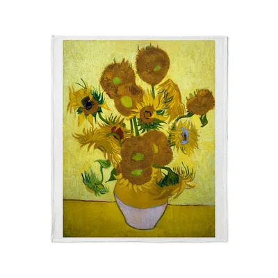 Van Gogh Sunflowers Painting Blanket: Classic Floral Art