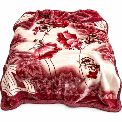 Red Rose Floral Pattern Blanket for Garden Lovers