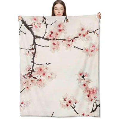 Cherry Blossom Branch Blanket No. 2