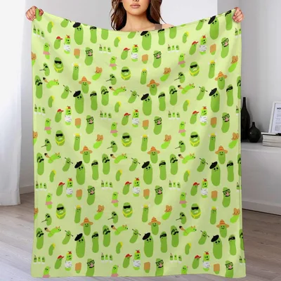 Pickle Pattern Cartoon Blanket