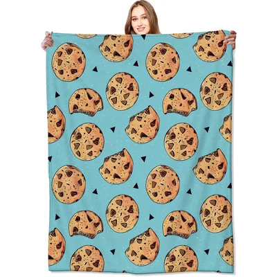 Chocolate Chip Cookie Pattern Blanket for Dessert Lovers