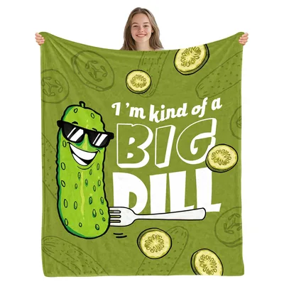 I'm Kind of a Big Dill Blanket: Cool Pickle Design