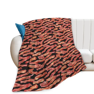 Bacon Strips Pattern Blanket