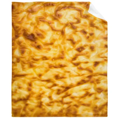 Melted Cheese Texture Pattern Blanket for Foodies and Pet Lovers