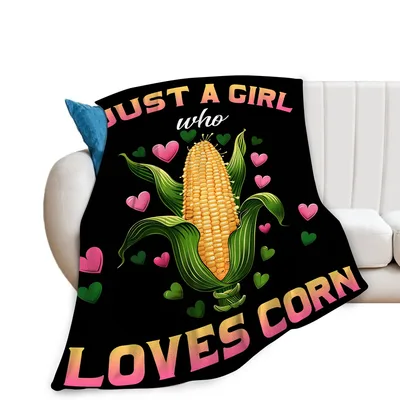 Just a Girl Blanket: Just A Girl Who Loves Corn Design