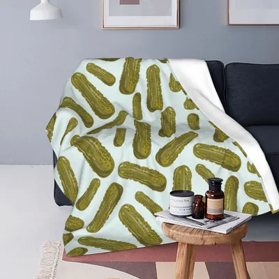 Pickle Cucumbers Pattern Blanket: A Pickle Lovers Cozy Design
