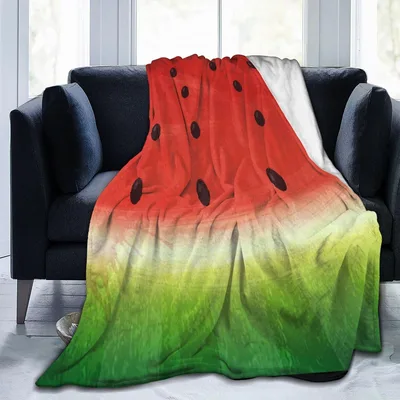 Watermelon Ombre Summer Blanket: A Sliced Fruit Design