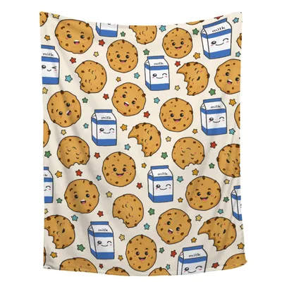 Cookies and Milk Pattern Blanket