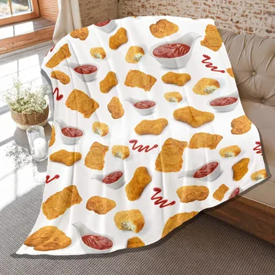 Chicken Nuggets with Dipping Blanket: Crispy Pattern for Foodies