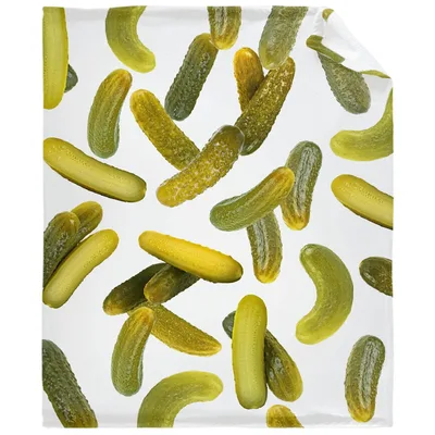 Dill Pickle Pattern Blanket: A Cucumber-Themed Throw for Foodies