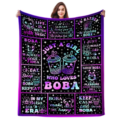 Just a Girl Blanket: Just A Girl Who Loves Boba Design