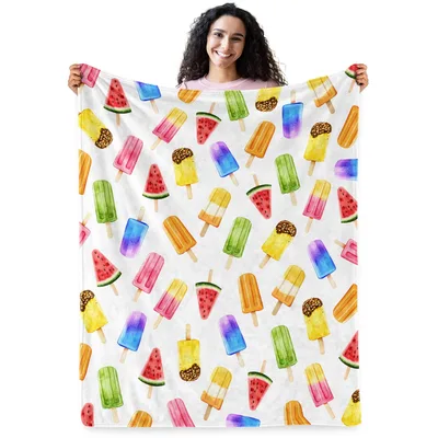Popsicles and Watermelon Slices Blanket: Sweet Summer Treats