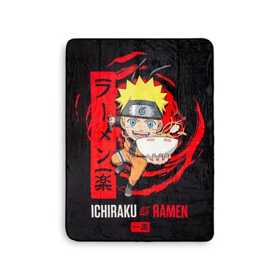 Chibi Ninja Ramen Bowl Blanket: Ichiraku Ramen Anime Art