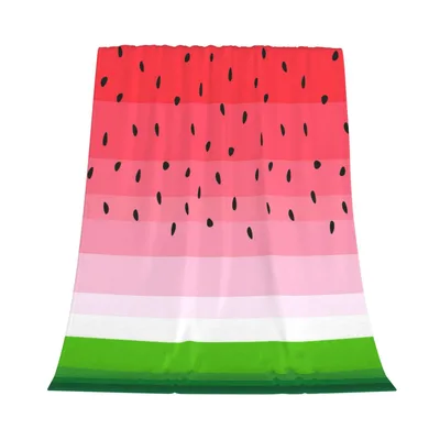 Watermelon Stripes Pattern Blanket: A Fun Fruit Design for Cozy Days