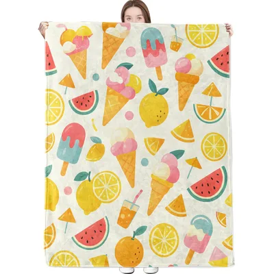 Ice Cream and Fruit Blanket featuring watermelon lemon juice