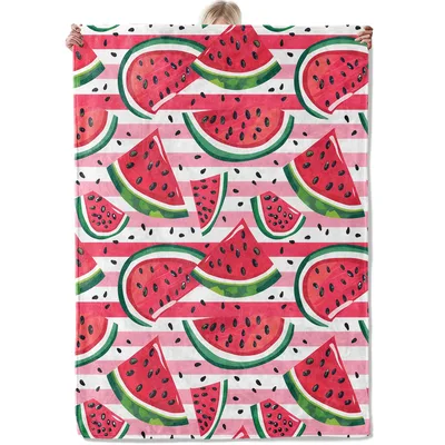 Watermelon Slices Pattern Blanket for Fruit Lovers and Cozy Nights