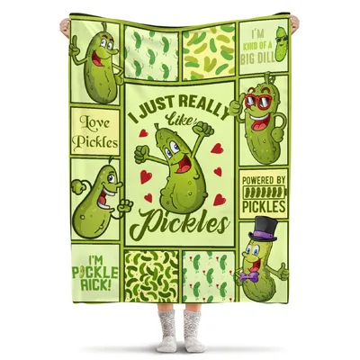 I Just Really Blanket: A Fun Pickle Lovers Design