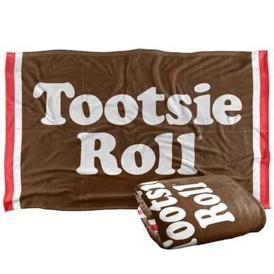 Chocolate Candy Wrapper Design Blanket: Tootsie Roll Nostalgia Throw