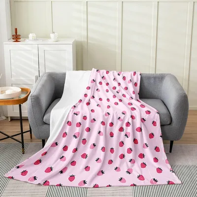 Strawberry Fruit Pattern Blanket No. 2