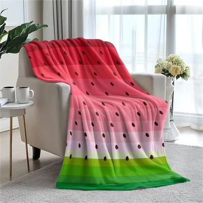 Watermelon Slice Pattern Blanket: A Fun Fruit Print for Your Couch