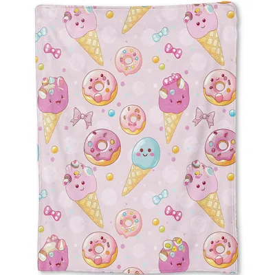 Ice Cream and Donut Blanket