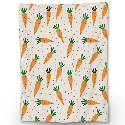 Carrot Pattern Blanket: Playful Root Vegetable Design for Gardeners