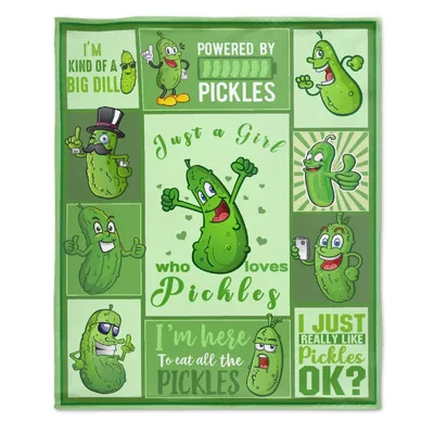 Just a Girl Blanket: A Pickle-Loving Design for Foodies
