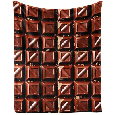 Chocolate Bar Pattern Blanket for Sweet Treat Lovers