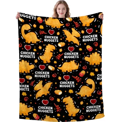 Chicken Nuggets Food Pattern Blanket No. 2