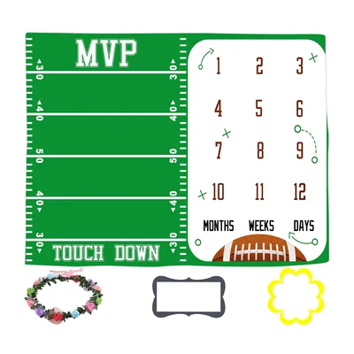 Football Milestone Blanket: MVP Field Design for Baby Growth Tracking