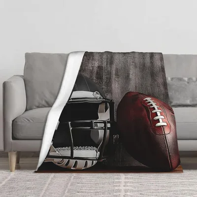 Football Helmet Ball Blanket: Classic Gear Design for Fans