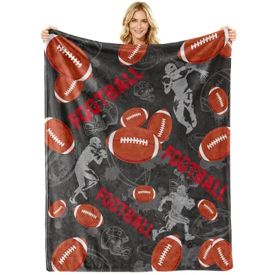 Football Players Pattern Blanket for Game Day Enthusiasts