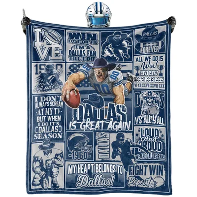 Football Fan Quote Collage Blanket