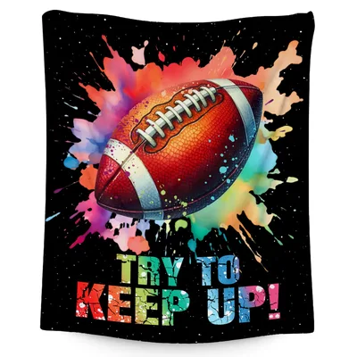 Try to Keep Up Blanket: Football Splash Design for Fans