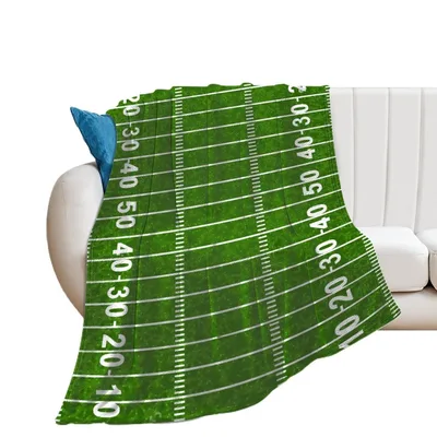 American Football Field Yard Blanket for Game Day Fans