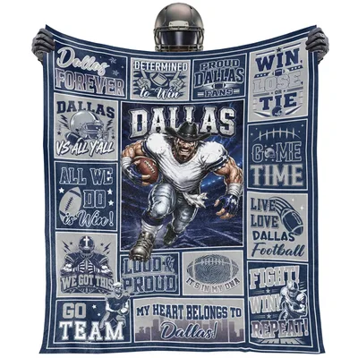 Football Game Day Collage Blanket for Dedicated Dallas Supporters