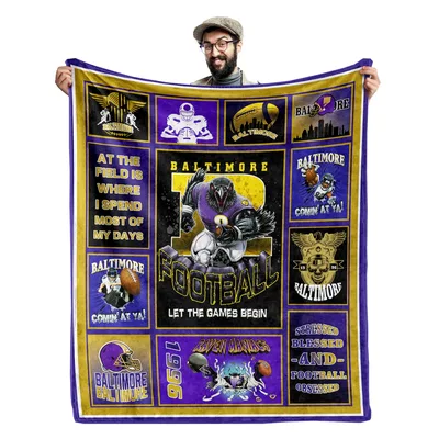 Football Game Day Collage Blanket No. 2